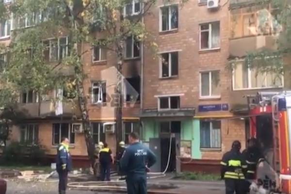 Взрыв газа частично разрушил квартиру в Москве
