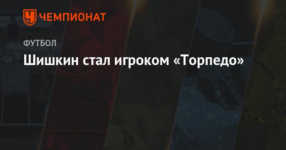 Шишкин стал игроком «Торпедо»
