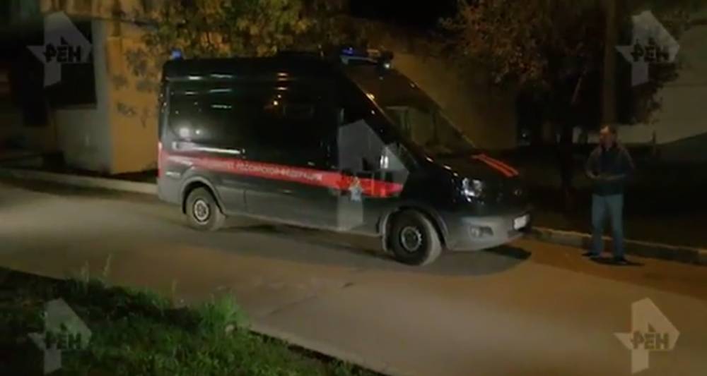 Видео с места убийства мужчины в Москве. РЕН ТВ