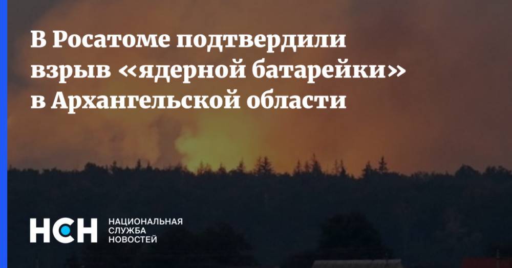 В «Росатоме» подтвердили взрыв ядерного реактора в Архангельской области
