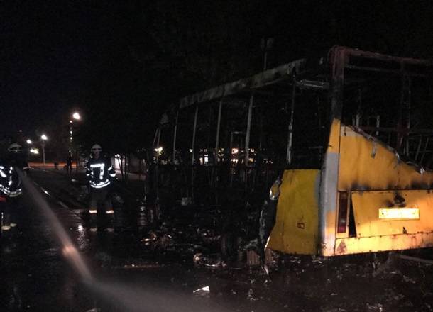 Под Киевом полностью сгорело маршрутное такси | Новороссия - novorosinform.org - Киев - Киевская обл.