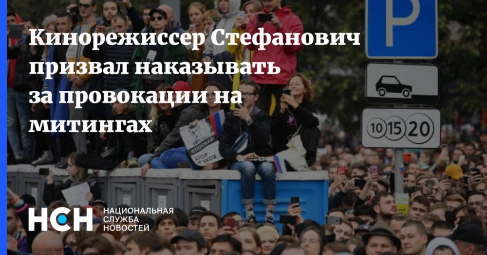 Кинорежиссер Стефанович призвал наказывать за провокации на митингах