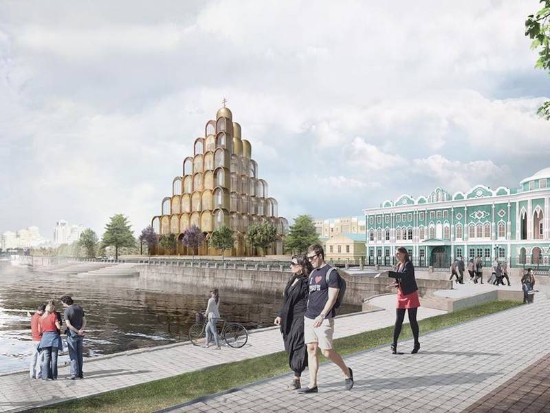 Архитекторы создали футуристический проект храма в Екатеринбурге
