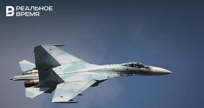 В Сети появилось видео того, как Су-27 отогнали истребитель НАТО от самолета Шойгу