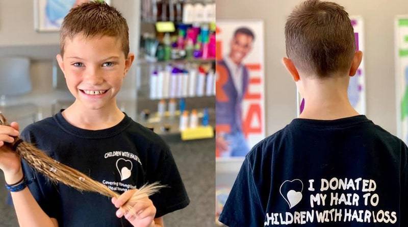 9-летний мальчик растил волосы 2 года, чтобы отдать их детям, больным раком – несмотря на то, что его постоянно дразнили