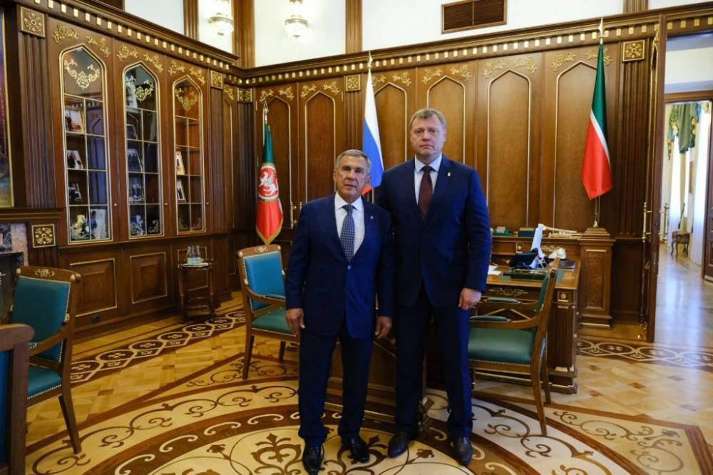 Врио губернатора Астраханской области  встретился в Казани с президентом Татарстана