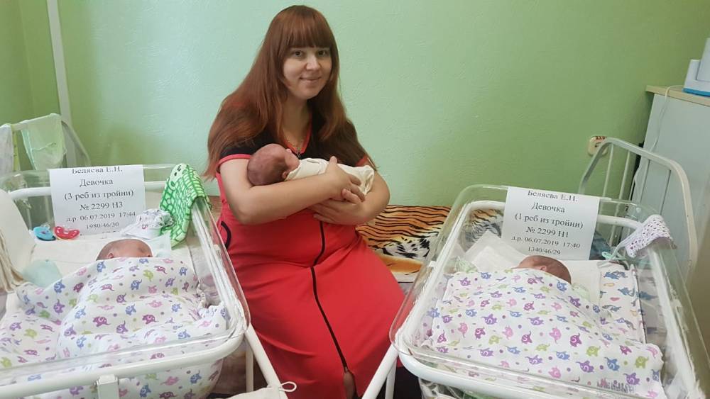 В Астраханской области родилась первая в этом году тройня
