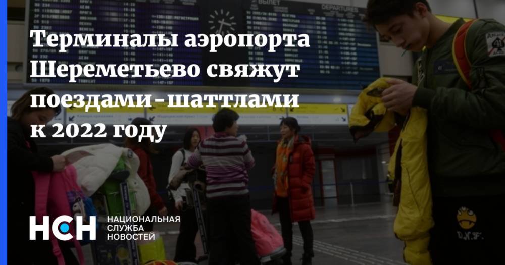 Терминалы аэропорта Шереметьево свяжут поездами-шаттлами к 2022 году