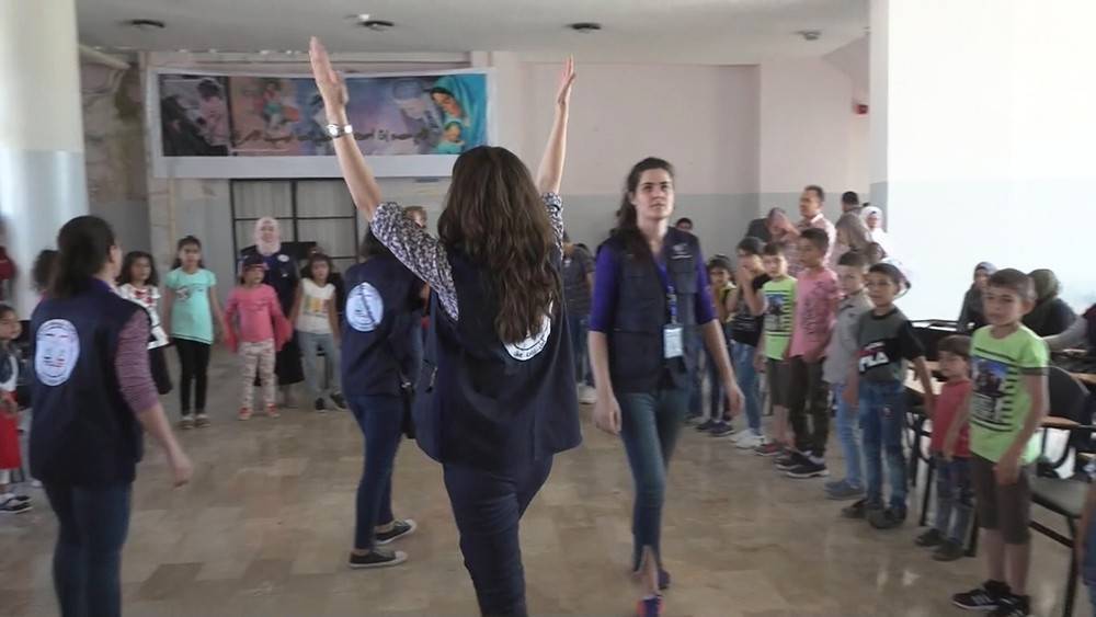 В Сирии волонтеры организовали праздник для детей погибших военнослужащих
