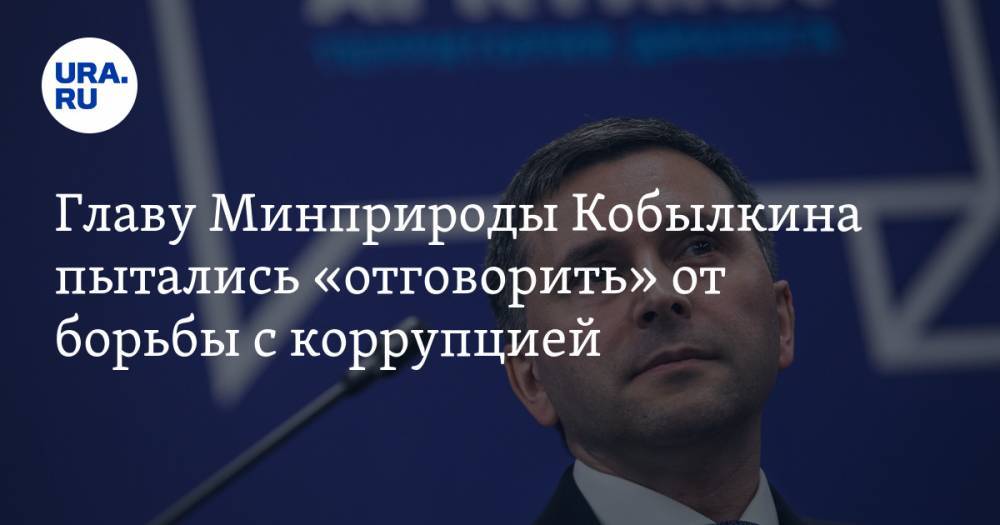 Главу Минприроды Кобылкина пытались «отговорить» от борьбы с коррупцией — URA.RU