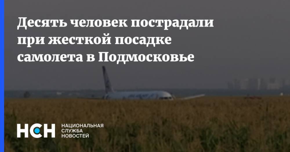 Десять человек пострадали при жесткой посадке самолета в Подмосковье