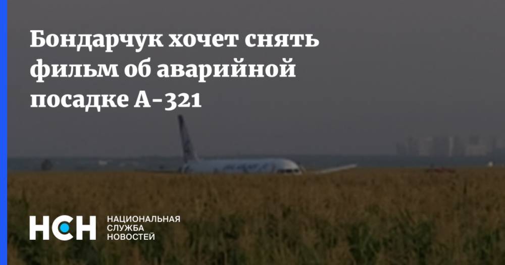 Бондарчук хочет снять фильм об аварийной посадке А-321