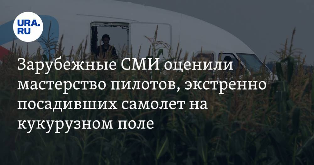 Зарубежные СМИ оценили мастерство пилотов, экстренно посадивших самолет на кукурузном поле — URA.RU