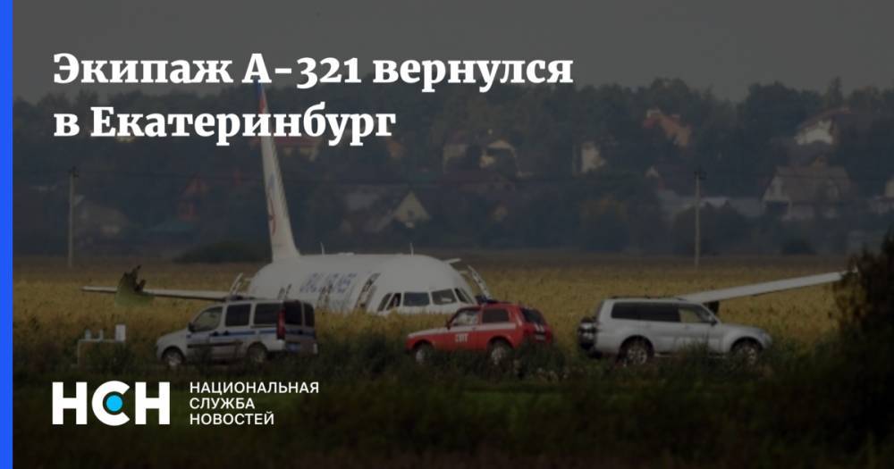 Экипаж А-321 вернулся в Екатеринбург