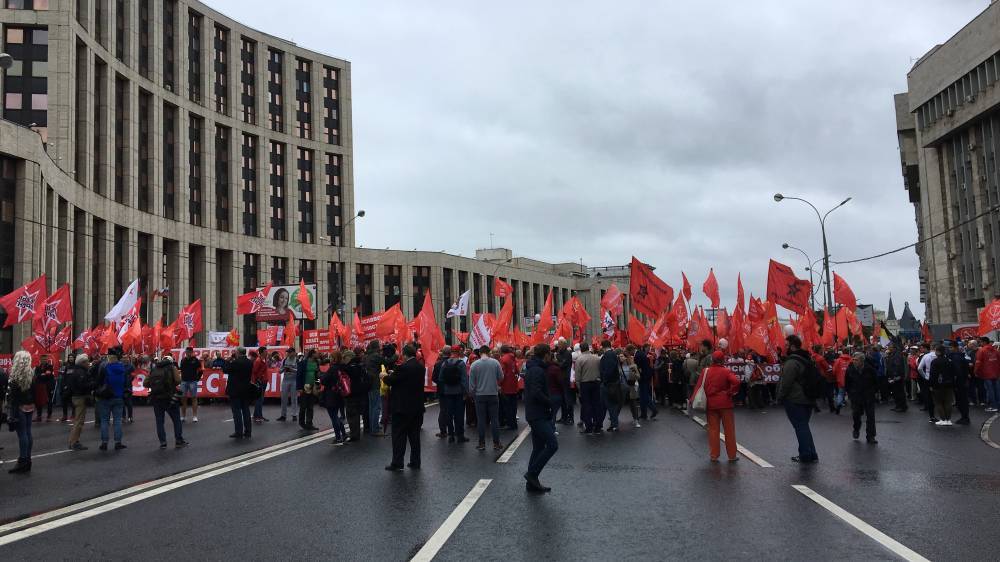 В МВД заявили об отсутствии инцидентов на согласованном митинге КПРФ в Москве