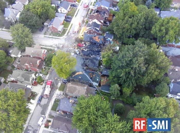 В Канаде взрыв газопровода разрушил семь домов