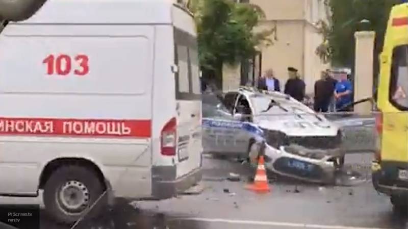 Видео с места смертельного ДТП с машиной МВД опубликовали в Сети