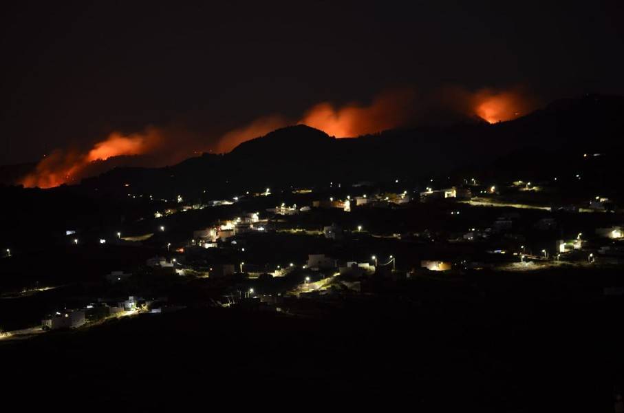 Тысячи человек эвакуировали из-за лесного пожара на Канарах