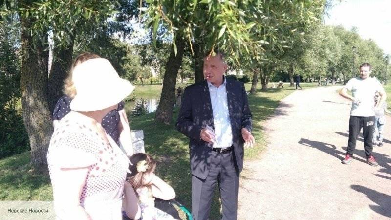 По поручению Беглова началось благоустройство парка Малиновка в Петербурге