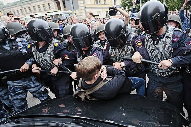 В России продолжаются аресты митингующих