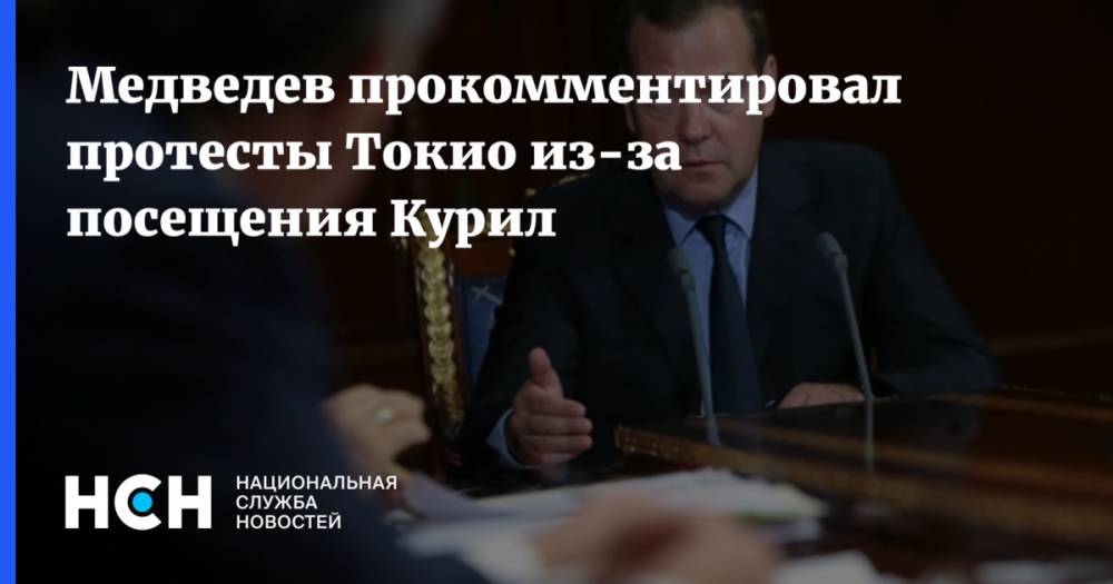 Медведев прокомментировал протесты Токио из-за посещения Курил