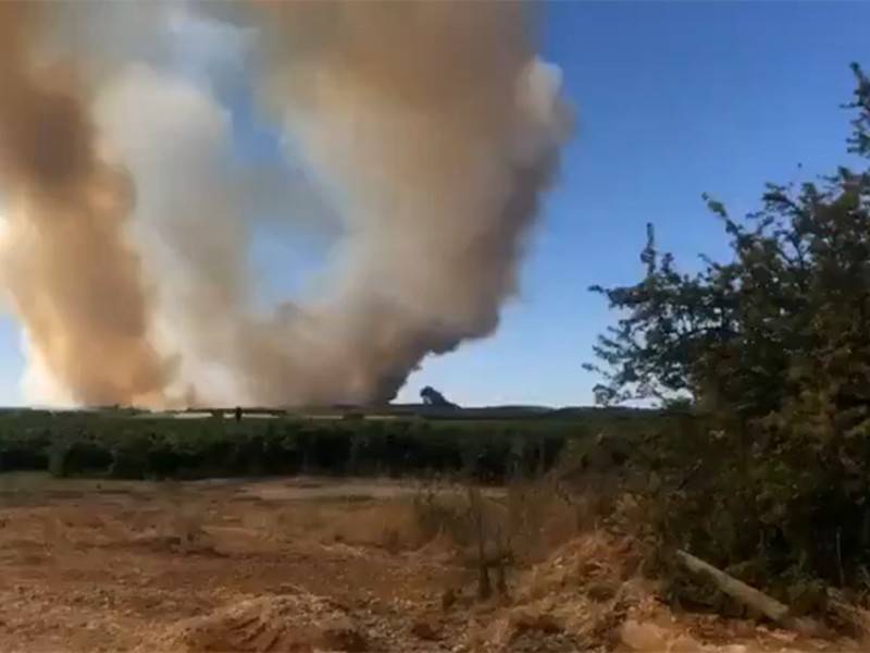 Пожарный самолёт упал во Франции