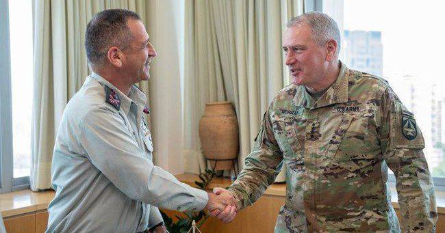 Американский генерал посетил военных командиров Израиля