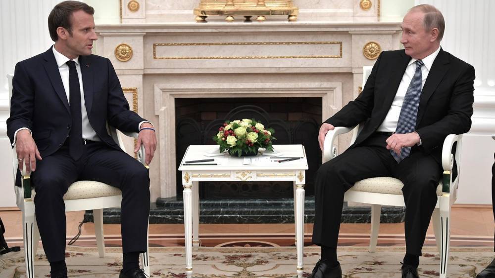 Макрон на встрече с Путиным хочет обсудить ситуацию в Сирии и на Украине
