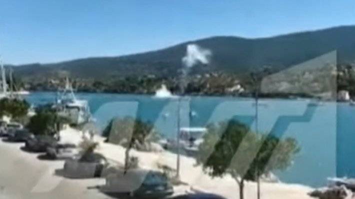 Видео крушения вертолета с россиянами в Греции появилось в сети