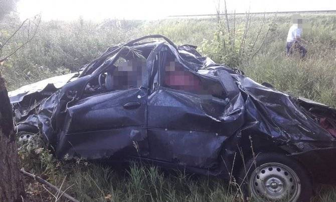 В Башкирии при опрокидывании иномарки погиб водитель