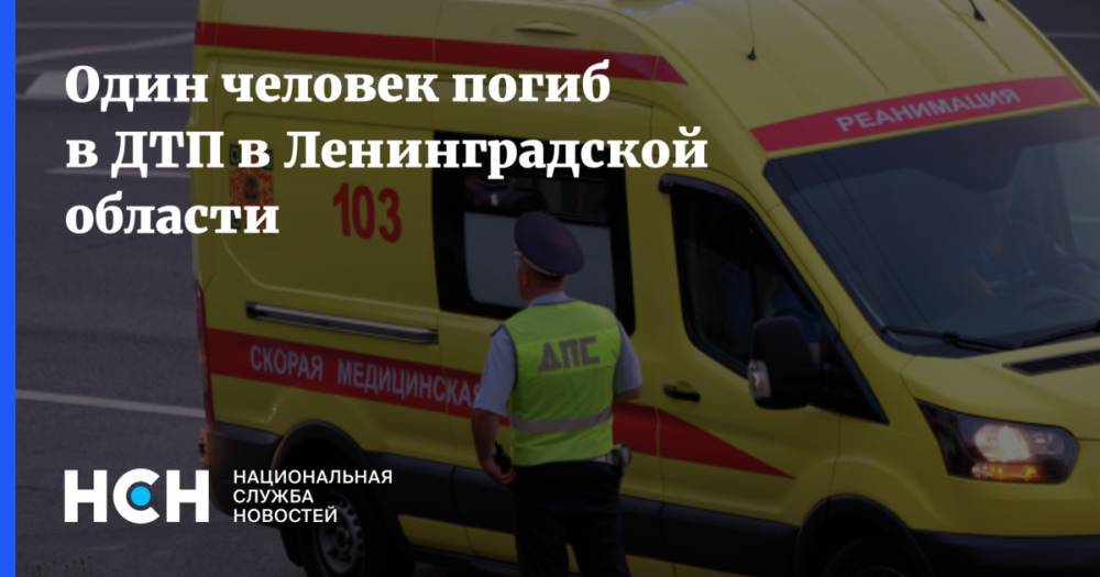 Один человек погиб в ДТП в Ленинградской области