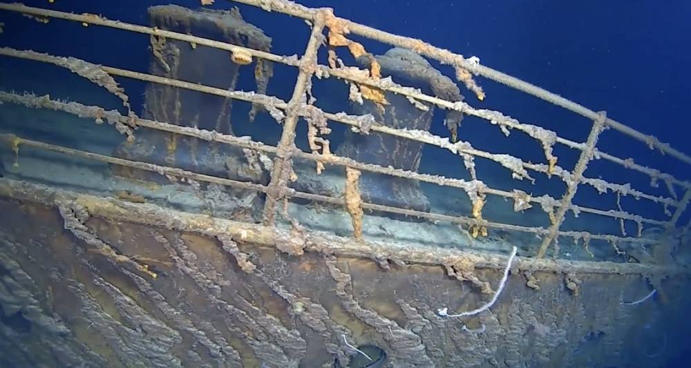 Опубликовано видео "ужасающих" повреждений "Титаника"