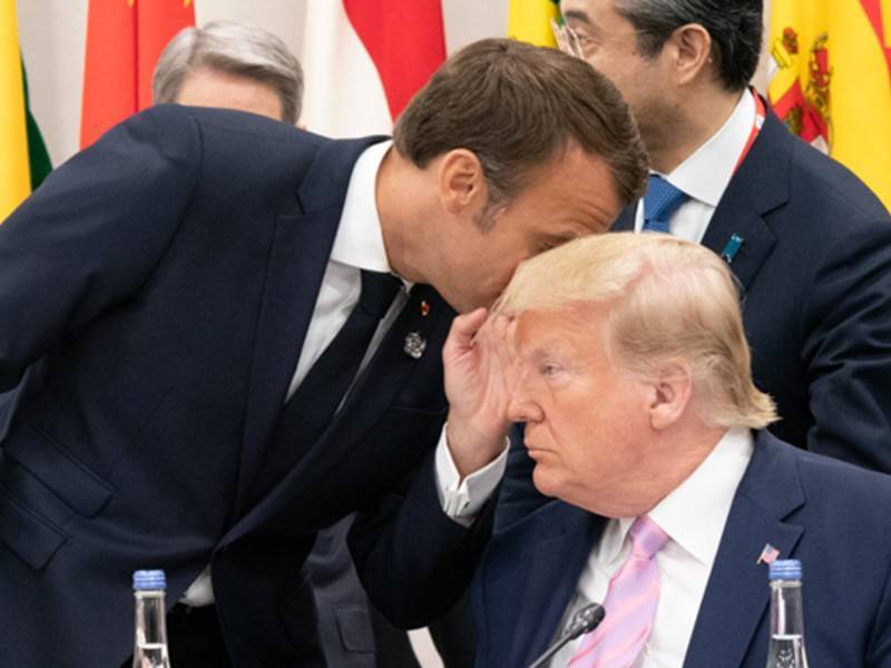 Макрон и Трамп встретились за завтраком перед саммитом G7