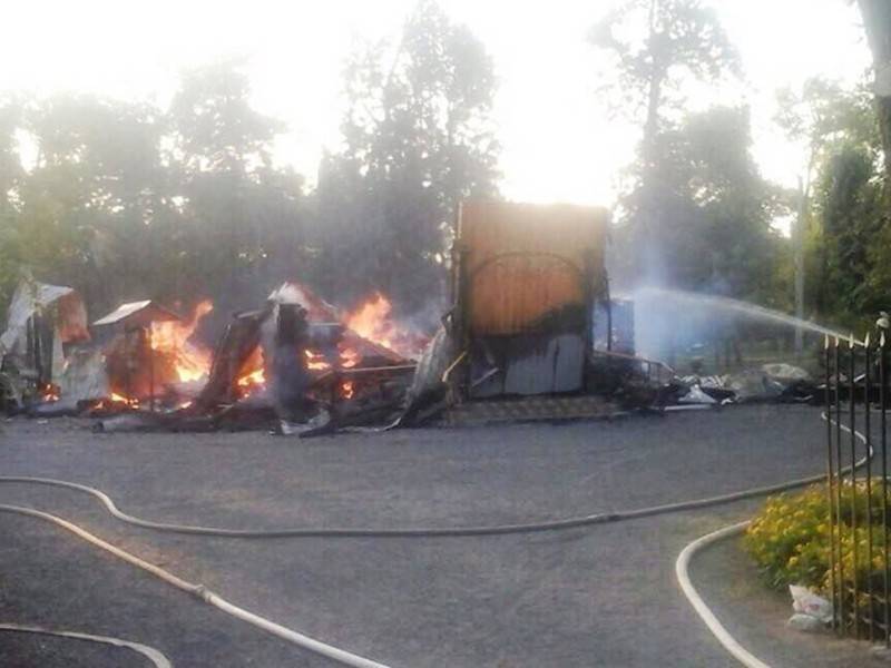 На Украине пожар уничтожил церковь