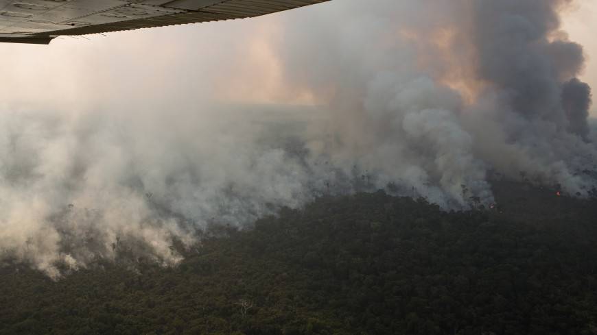 За двое суток число пожаров в Бразилии возросло на 1,5 тысячи