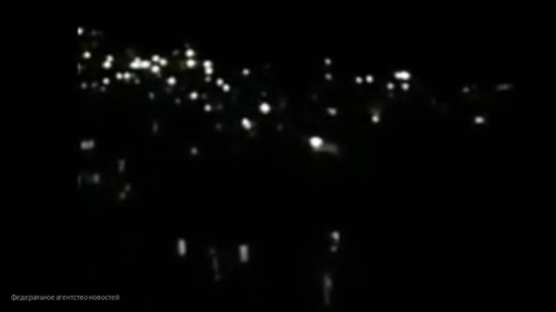 Видео отражения атаки ВВС Израиля системами ПВО Сирии в Дамаске появилось в Сети