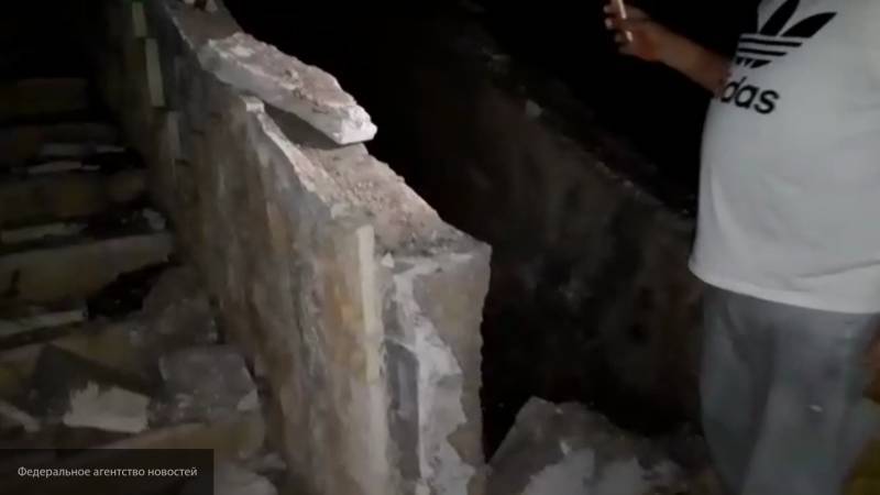 Опубликовано видео с места мощного взрыва в сирийской Латакии