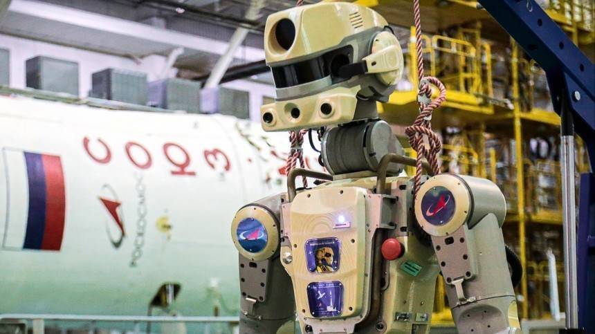 «Союз МС-14» с роботом «Федором» успешно причалил к МКС | Новости | Пятый канал