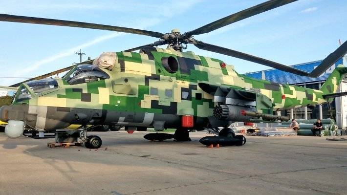 Ростех показал модернизированный вертолет Ми-24П на МАКС-2019
