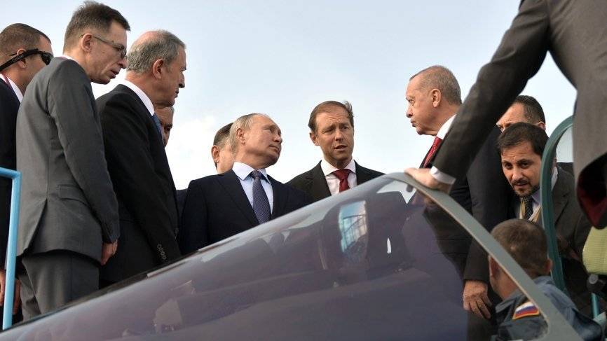 Эрдоган поинтересовался у Путина возможностью покупки Су-57