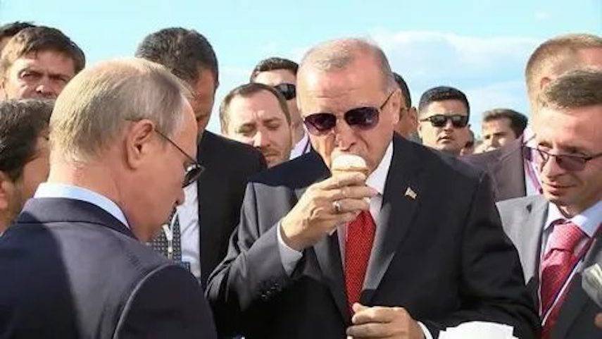 Путин купил Эрдогану мороженое, а сдачу с 5 тысяч велел отдать министру «на развитие»