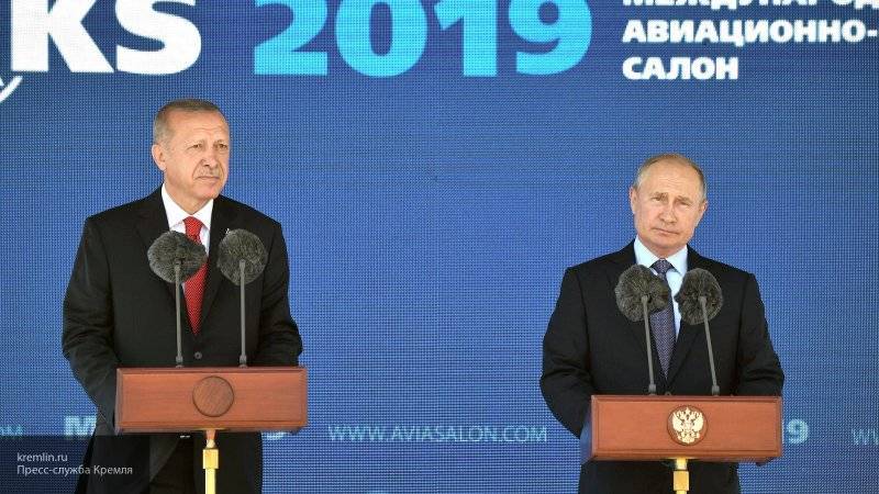 Речь Эрдогана на МАКС-2019 была заглушена самолетом "Уральских авиалиний"