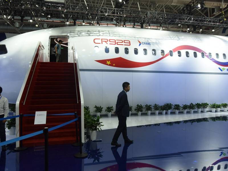 Испытательный полёт российско-китайского самолёта намечен на 2023 год