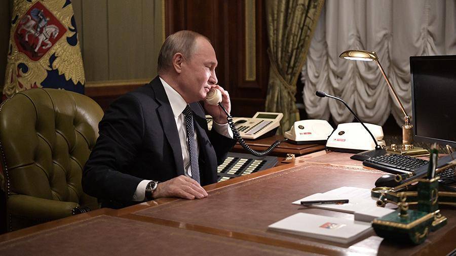 Путин и Назарбаев обсудили по телефону двустороннее сотрудничество