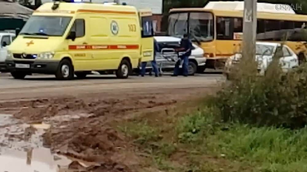 Появилось видео крупного ДТП с автобусом в Ижевске