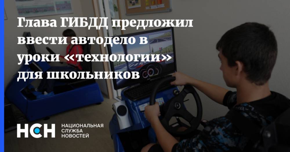 Глава ГИБДД предложил ввести автодело в уроки «технологии» для школьников