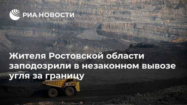 Жителя Ростовской области заподозрили в незаконном вывозе угля за границу