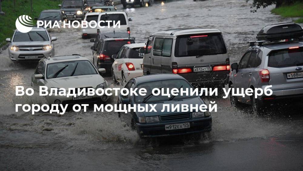 Во Владивостоке оценили ущерб городу от мощных ливней