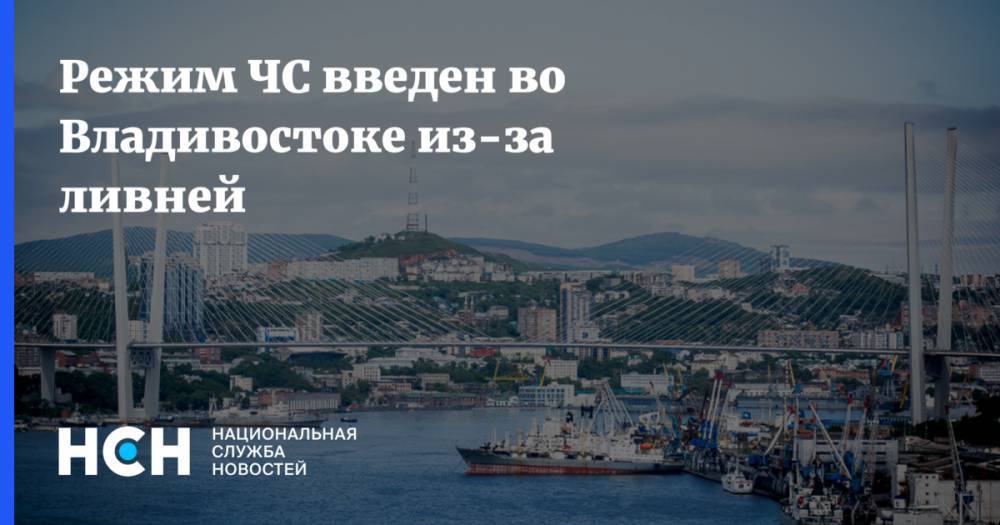 Режим ЧС введен во Владивостоке из-за ливней