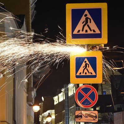 Более тысячи дорожных знаков нового формата появятся в центре Москвы